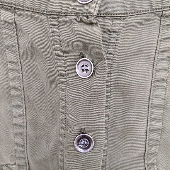 Unpublished (Stich Fix) Army Green Button up Skirt - Picture 2 of 5